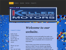 Tablet Screenshot of kellernorthcountrymotors.com